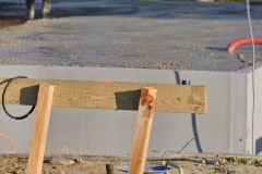 Beton čeká na srovnani letadlem