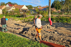 Betonáž armovaných základových pásu 2
